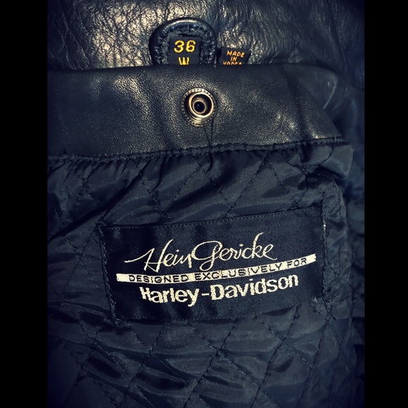 Vintage Hein Gericke Harley Leather Jacket Biker - Picture 7 of 8